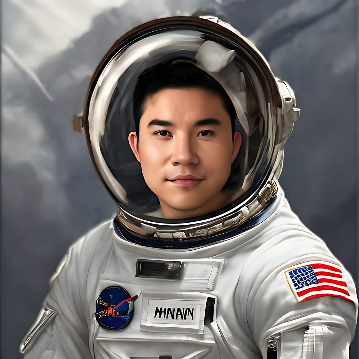 My first photo as an astronaut